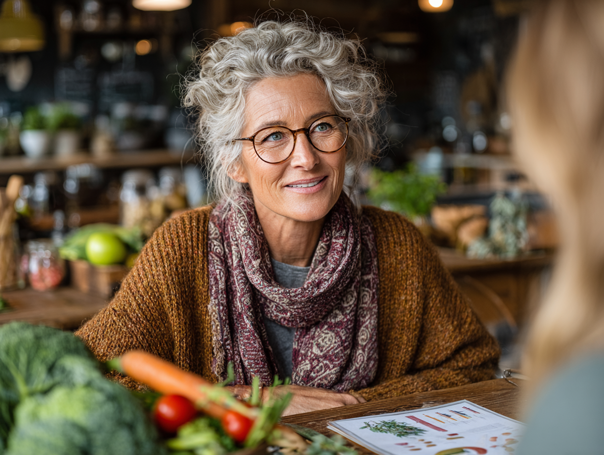 Dr. Maria Ionescu în consultație cu o pacientă